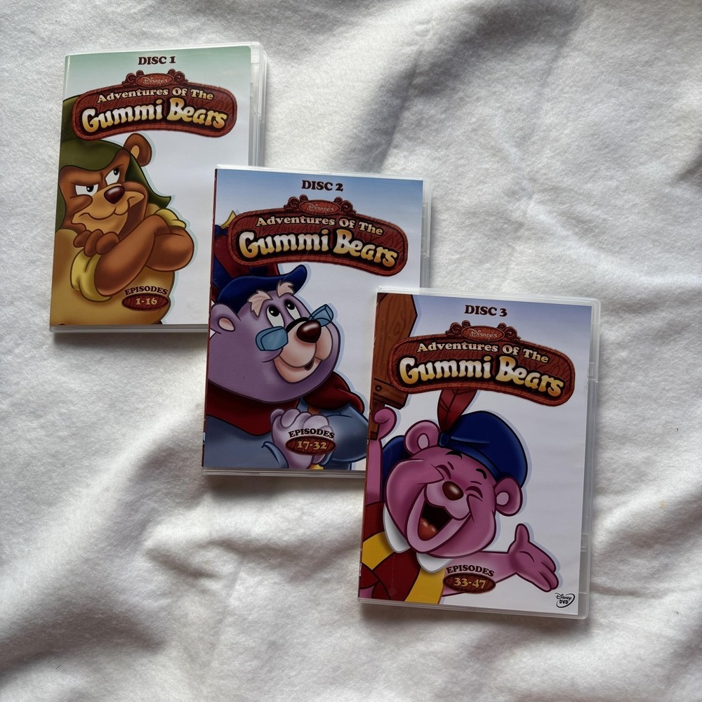 Disney Adventures Of The Gummi Bears Vol 1 DVD Box Set Seasons 1-3 3 Disc Set